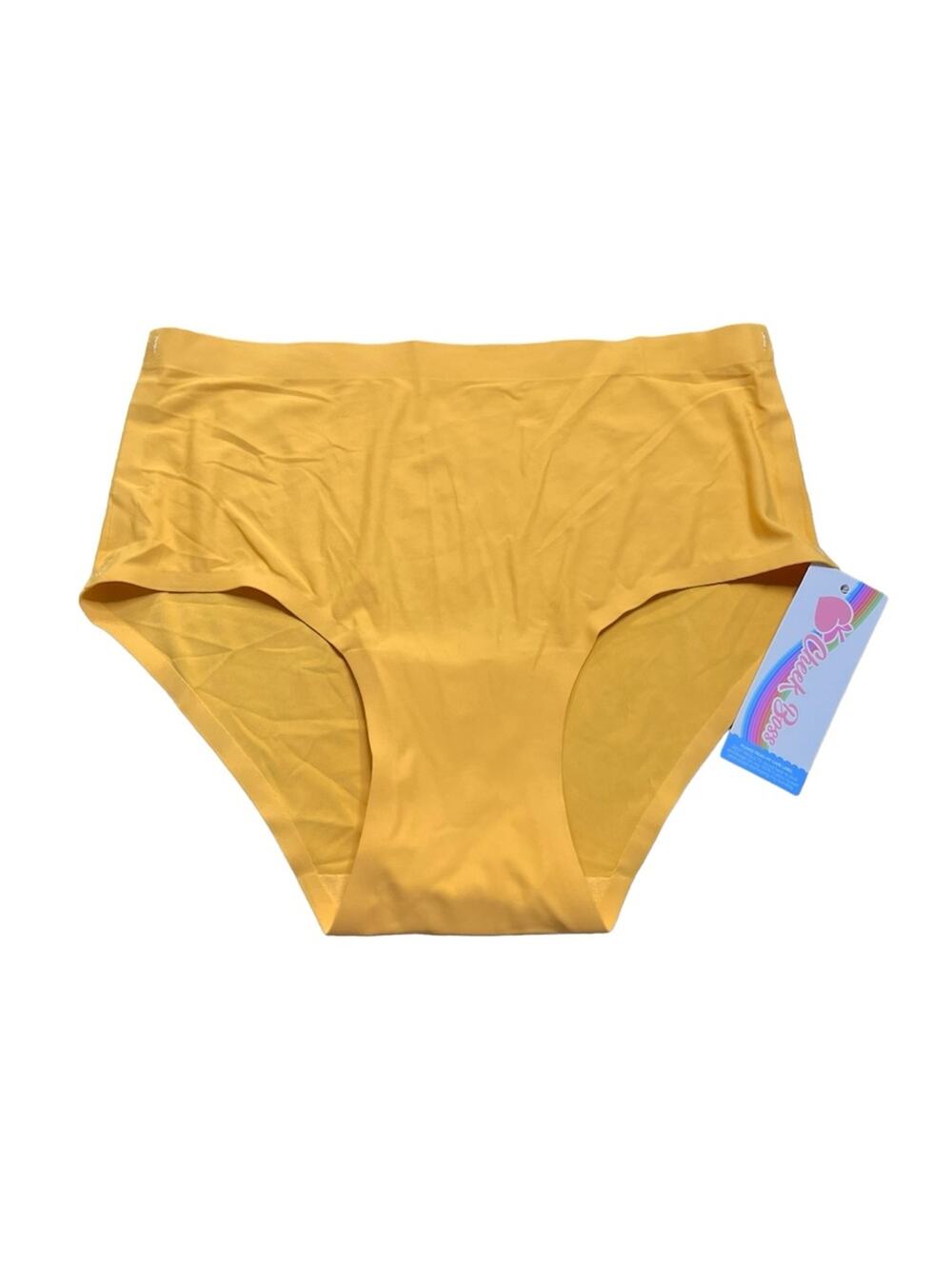 Cheek Boss Brief Panty Yellow Size Small